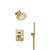 Isenberg 100.3250SB Shower Kit - 6″ Shower Head & Hand Held- Pressure Balance Valve & Trim in Satin Brass PVD