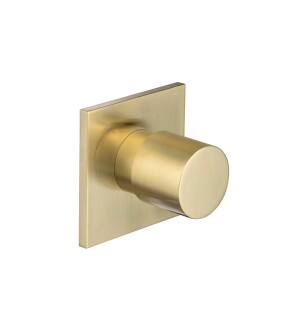 Flusso 100.4371SB 3-Way Diverter Shower Valve & Trim - 3/4″ - 3 Output - with Volume Control in Satin Brass PVD