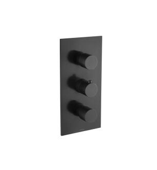 Flusso 100.4500TMB Thermostatic Shower Trim in Matte Black
