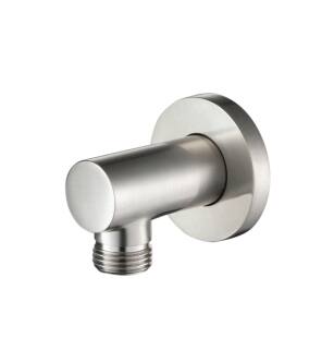 Flusso 100.5502BN Shower Wall Supply Elbow - Round in Brushed Nickel PVD