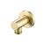 Isenberg 100.5502SB Shower Wall Supply Elbow - Round in Satin Brass PVD