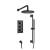 Isenberg 100.7200MB Shower Kit - 10″ Shower Head & Hand Shower Kit With Slide Bar - Thermostatic Valve & Trim in Matte Black