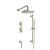 Isenberg 100.7300BN Shower Kit - 8″ Shower Head & Hand Shower - Thermostatic Valve & Trim in Brushed Nickel PVD