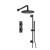 Isenberg 100.7350MB Shower Kit - 8″ Shower Head & Hand Shower Kit - Thermostatic Valve & Trim in Matte Black