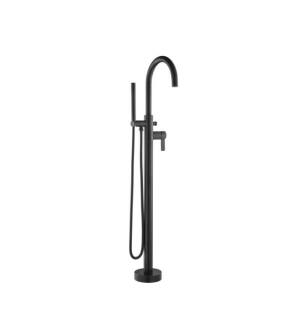 Flusso 145.1170MB Freestanding Floor Mount Bathtub Faucet / Tub Filler in Matte Black