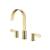Isenberg 145.2000SB Three Hole 8″ Widespread Two Handle Bathroom Faucet in Satin Brass PVD