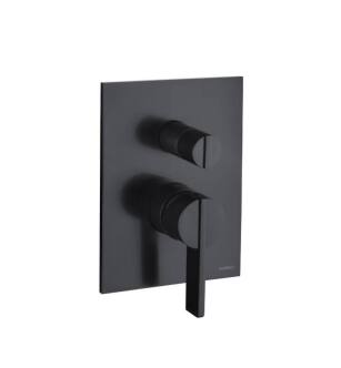 Flusso 145.2100TMB Tub-Shower Trim in Matte Black