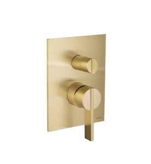 Flusso 145.2100TSB Tub-Shower Trim in Satin Brass PVD