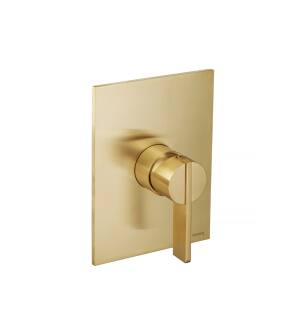 Flusso 145.2200SB Shower Trim With Pressure Balance Valve in Satin Brass PVD