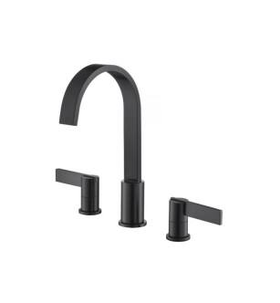 Flusso 145.2410MB 3 Hole Deck Mount Roman Tub Faucet in Matte Black