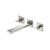 Isenberg 160.1900BN Two Handle Wall Mounted Bathroom Faucet in Brushed Nickel PVD