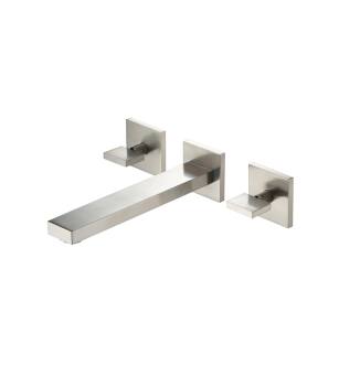 Flusso 160.1900TBN Two Handle Wall Mounted Bathroom Faucet Trim in Brushed Nickel PVD