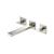 Isenberg 160.1900TBN Two Handle Wall Mounted Bathroom Faucet Trim in Brushed Nickel PVD
