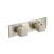 Isenberg 160.2717BN Trim For Horizontal Thermostatic Valve with 2 Volume Controls in Brushed Nickel PVD