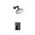 Isenberg 160.3000MB Single Output Shower Set With ABS Shower Head & Arm in Matte Black