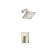 Isenberg 160.3050BN Single Output Shower Set With Brass Shower Head & Arm in Brushed Nickel PVD