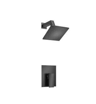 Flusso 160.3050MB Single Output Shower Set With Brass Shower Head & Arm in Matte Black