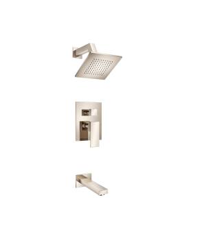 Flusso 160.3200PN Two Output Shower Set With Shower Head And Tub Spout in Polished Nickel PVD