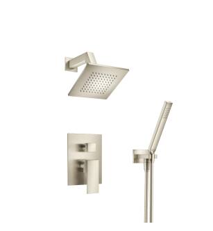 Flusso 160.3250BN Two Output Shower Set With Shower Head And Hand Held in Brushed Nickel PVD