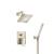 Isenberg 160.3250BN Two Output Shower Set With Shower Head And Hand Held in Brushed Nickel PVD