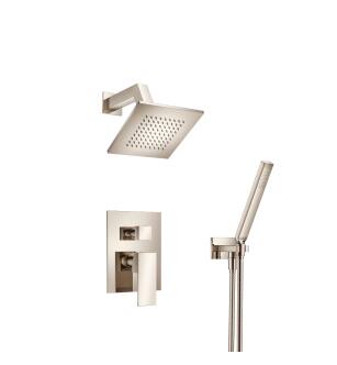 Flusso 160.3250PN Two Output Shower Set With Shower Head And Hand Held in Polished Nickel PVD