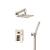 Isenberg 160.3300PN Two Output Shower Set With Shower Head And Hand Held in Polished Nickel PVD