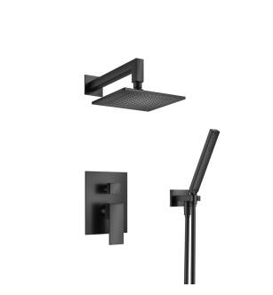 Isenberg 160.3300MB Two Output Shower Set With Shower Head And Hand Held in Matte Black