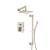Isenberg 160.3450BN Two Output Shower Set With Shower Head, Hand Held And Slide Bar in Brushed Nickel PVD