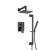 Isenberg 160.3450MB Two Output Shower Set With Shower Head, Hand Held And Slide Bar in Matte Black