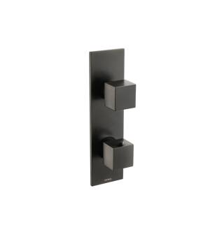 Flusso 160.4000VTMB Trim For Thermostatic Valve in Matte Black