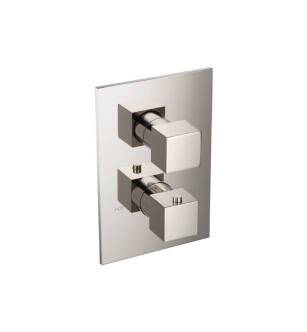 Flusso 160.4301PN 3/4" Thermostatic Valve & Trim - 3 Output in Polished Nickel PVD