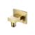 Isenberg 160.5505SB Wall Elbow in Satin Brass PVD