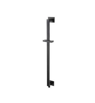 Flusso 160.601024AMB Shower Slide Bar With Integrated Wall Elbow in Matte Black