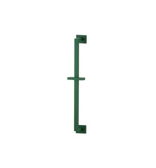 Flusso 160.601024ALG Shower Slide Bar With Integrated Wall Elbow in Leaf Green