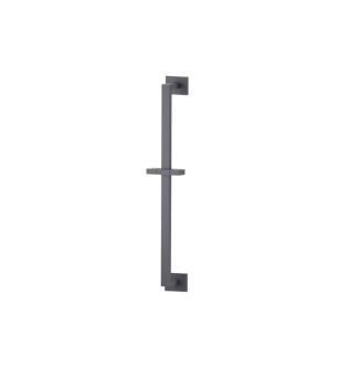 Flusso 160.601024ADG Shower Slide Bar With Integrated Wall Elbow in Dark Gray