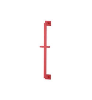 Flusso 160.601024ADR Shower Slide Bar With Integrated Wall Elbow in Deep Red