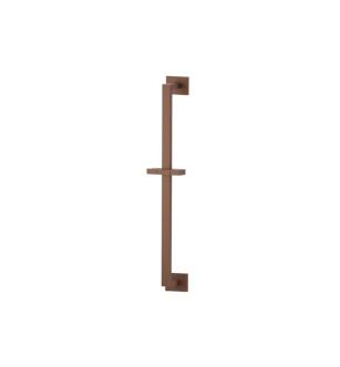 Flusso 160.601024AVB Shower Slide Bar With Integrated Wall Elbow in Vortex Brown