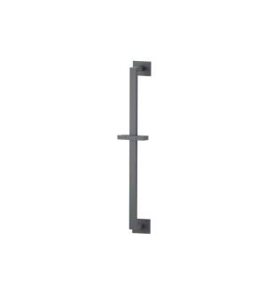 Flusso 160.601024ARG Shower Slide Bar With Integrated Wall Elbow in Rock Grey