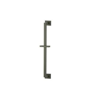 Flusso 160.601024ADGR Shower Slide Bar With Integrated Wall Elbow in Dark Green