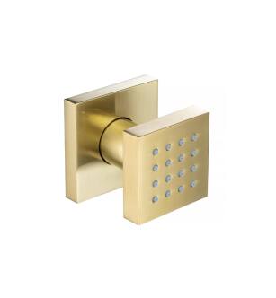 Flusso 160.6402SB Body Jet - With Swivel Action in Satin Brass PVD