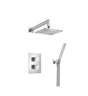 Flusso 160.7050CP Two Output Shower Set With Shower Head And Hand Held in Chrome