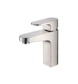 Flusso 180.1000BN Single Hole Bathroom Faucet in Brushed Nickel PVD