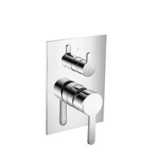 Flusso 180.2100CP Tub / Shower Trim With Pressure Balance Valve in Chrome