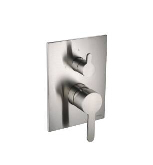 Flusso 180.2100BN Tub / Shower Trim With Pressure Balance Valve in Brushed Nickel PVD