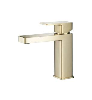Flusso 196.1000SB Single Hole Bathroom Faucet in Satin Brass PVD