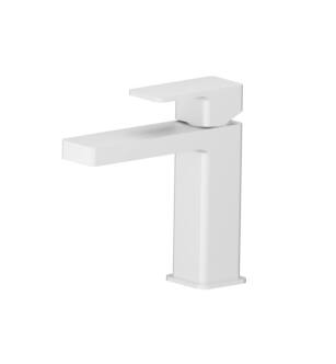 Flusso 196.1000GW Single Hole Bathroom Faucet in Gloss White