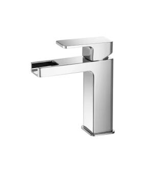 Flusso 196.1000CFCP Single Hole Cascade Flow Waterfall Bathroom Faucet in Chrome
