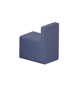 Flusso 196.1001NB Brass Bathroom Towel / Robe Hook in Navy Blue