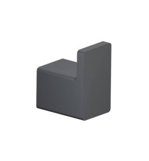 Flusso 196.1001RG Brass Bathroom Towel / Robe Hook in Rock Gray