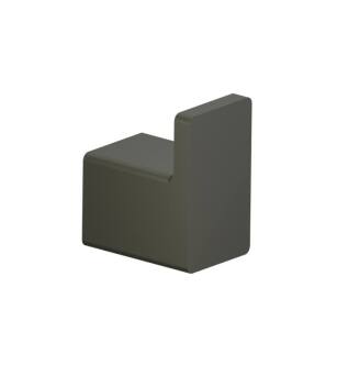 Flusso 196.1001DGR Brass Bathroom Towel / Robe Hook in Dark Green